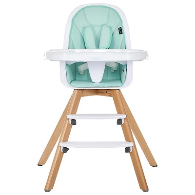 Chaise haute 2-en-1 Tabletalk de Dream On Me - Menthe
