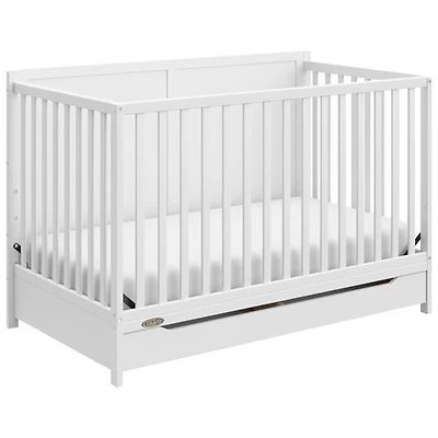 Lit de bébé transformable 5-en-1 Melrose de Graco avec tiroir - Blanc