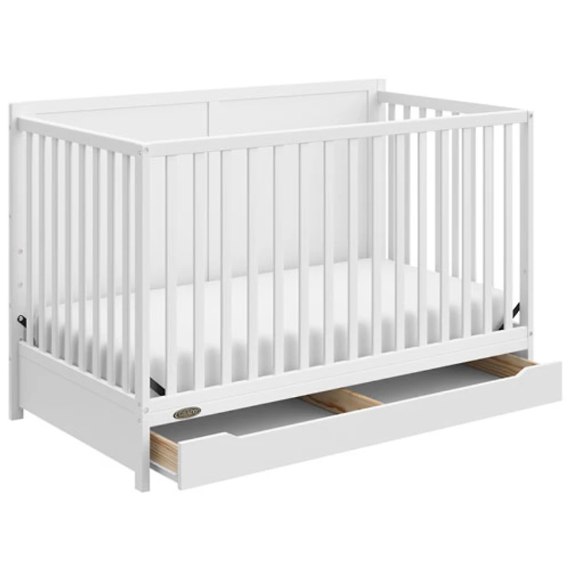 Lit de bébé transformable 5-en-1 Melrose de Graco avec tiroir - Blanc