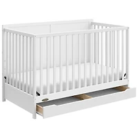 Lit de bébé transformable 5-en-1 Melrose de Graco avec tiroir - Blanc