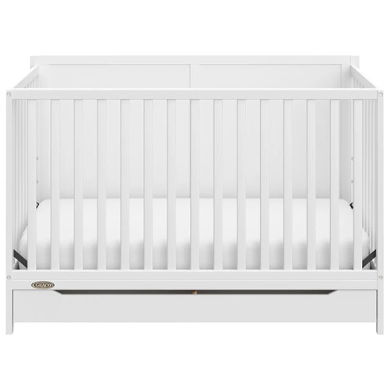 Lit de bébé transformable 5-en-1 Melrose de Graco avec tiroir - Blanc