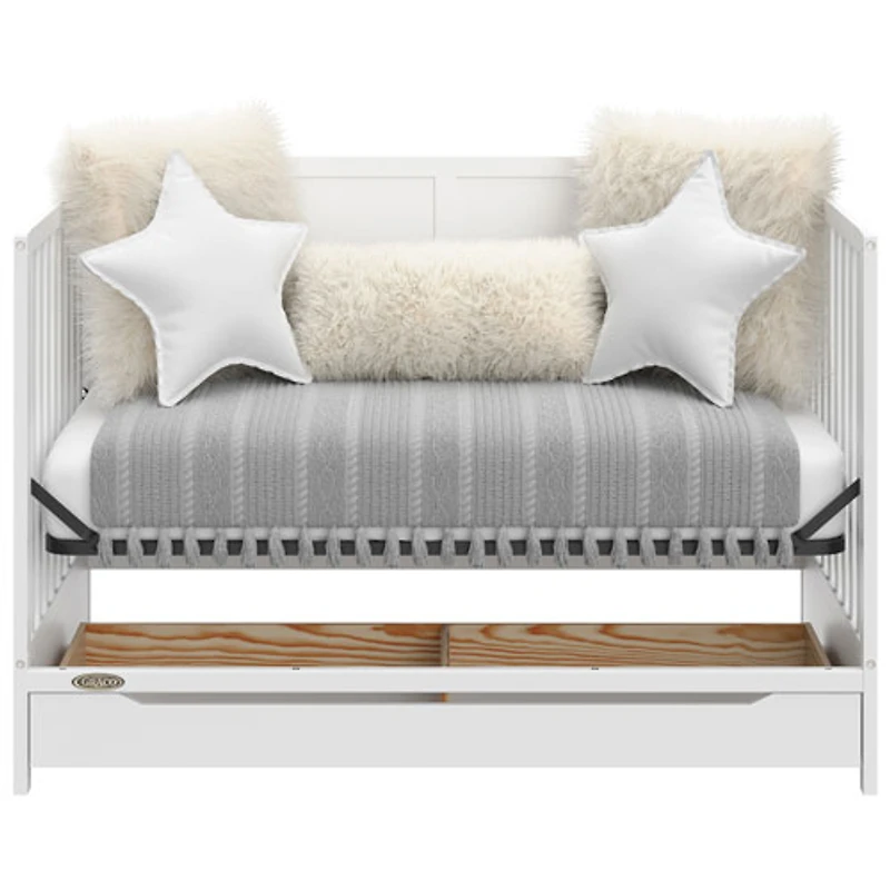 Lit de bébé transformable 5-en-1 Melrose de Graco avec tiroir - Blanc