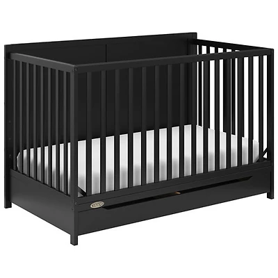 Lit de bébé transformable 5-en-1 Melrose de Graco avec tiroir - Noir