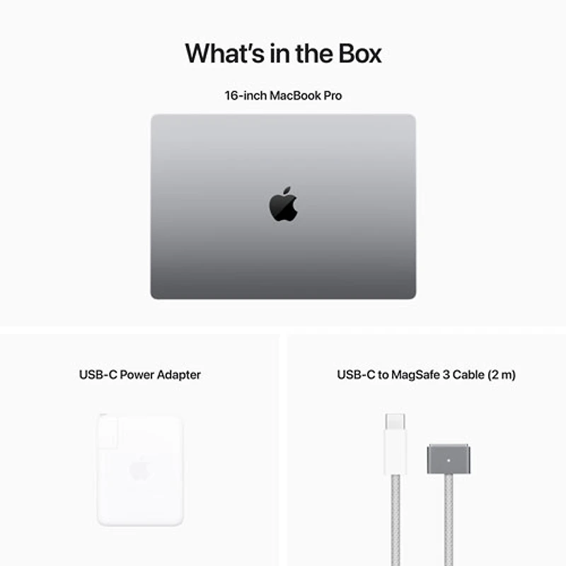 MacBook Pro de 16 po d'Apple (2023) - Gris cosmique (M2 Pro d'Apple/SSD 1 To/RAM 16 Go) - Français