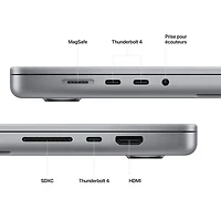 MacBook Pro de 16 po d'Apple (2023) - Gris cosmique (M2 Pro d'Apple/SSD 1 To/RAM 16 Go) - Français