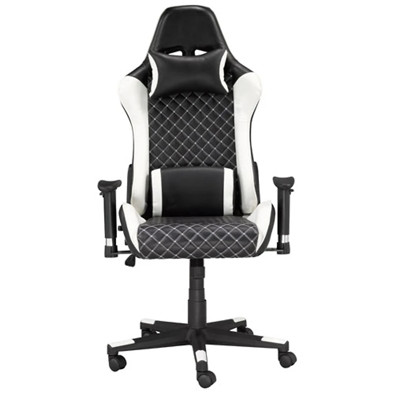 Fauteuil de bureau à dossier haut en filet Violet de Brassex - Noir/Blanc