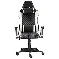 Fauteuil de bureau à dossier haut en filet Violet de Brassex - Noir/Blanc