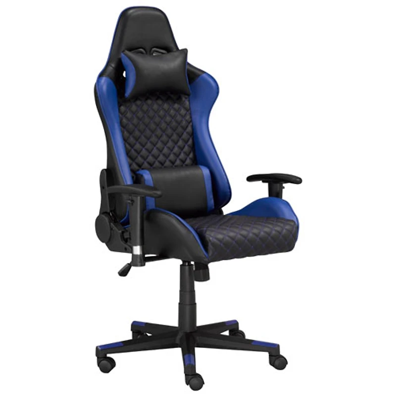 Fauteuil de bureau à dossier haut en filet Violet de Brassex - Noir/Bleu