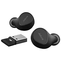 Jabra Evolve2 In-Ear Noise-Cancelling Bluetooth Earbuds - Black