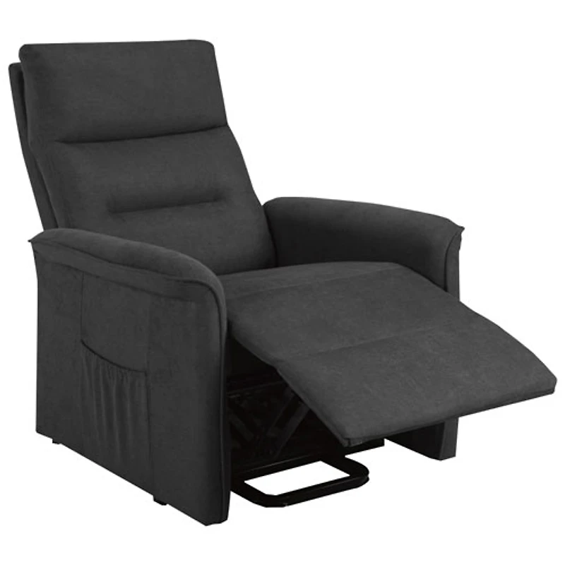 Fauteuil inclinable contemporain Ariel - Gris foncé