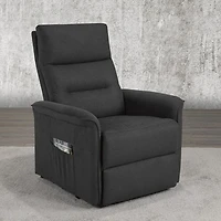 Fauteuil inclinable contemporain Ariel - Gris foncé