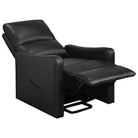 Fauteuil inclinable électrique contemporain Willow - Noir