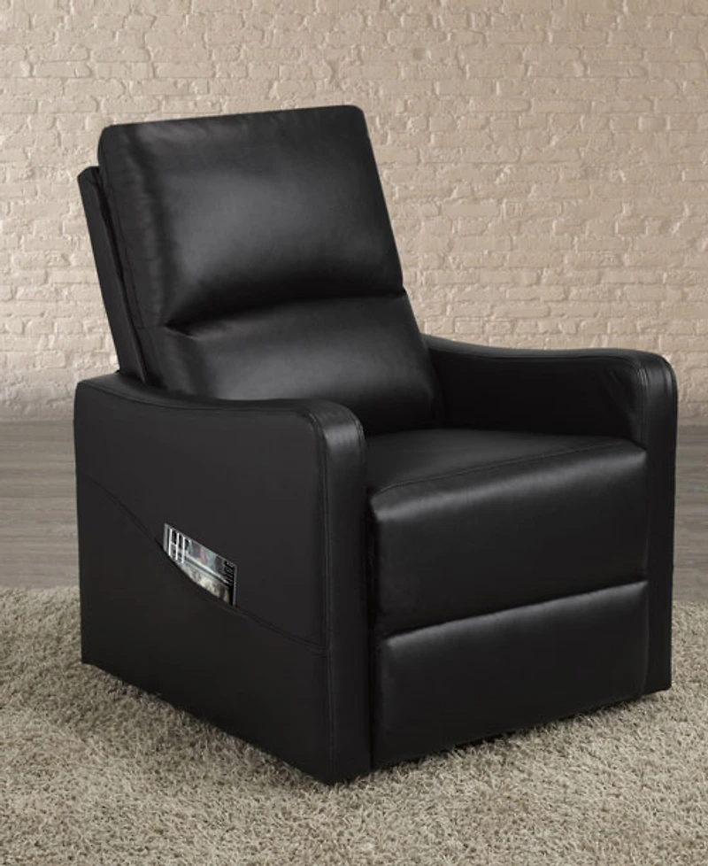 Fauteuil inclinable électrique contemporain Willow - Noir