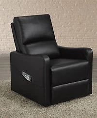 Fauteuil inclinable électrique contemporain Willow - Noir