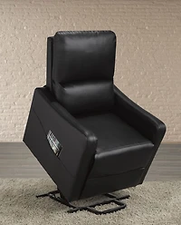 Fauteuil inclinable électrique contemporain Willow - Noir