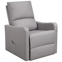 Fauteuil inclinable électrique contemporain Willow - Gris pâle