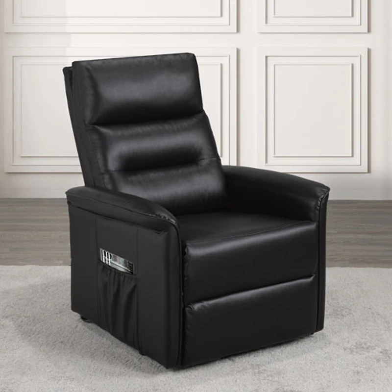 Fauteuil inclinable contemporain Ariel - Noir