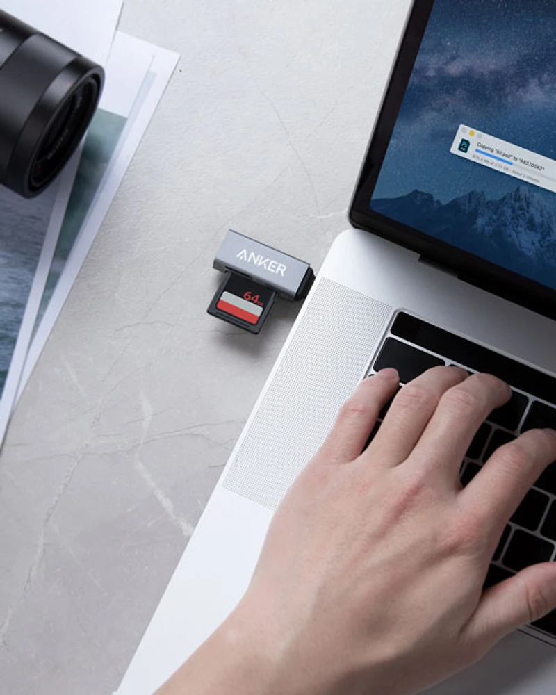 Lecteur de cartes 2-en-1 USB-C à SD/microSD d'Anker (A8370HA2-5)