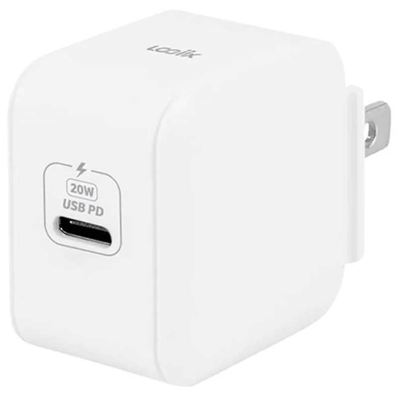 Adaptateur USB-C de 20 W Power Plus de LOGiiX (LGX-13200) - Blanc