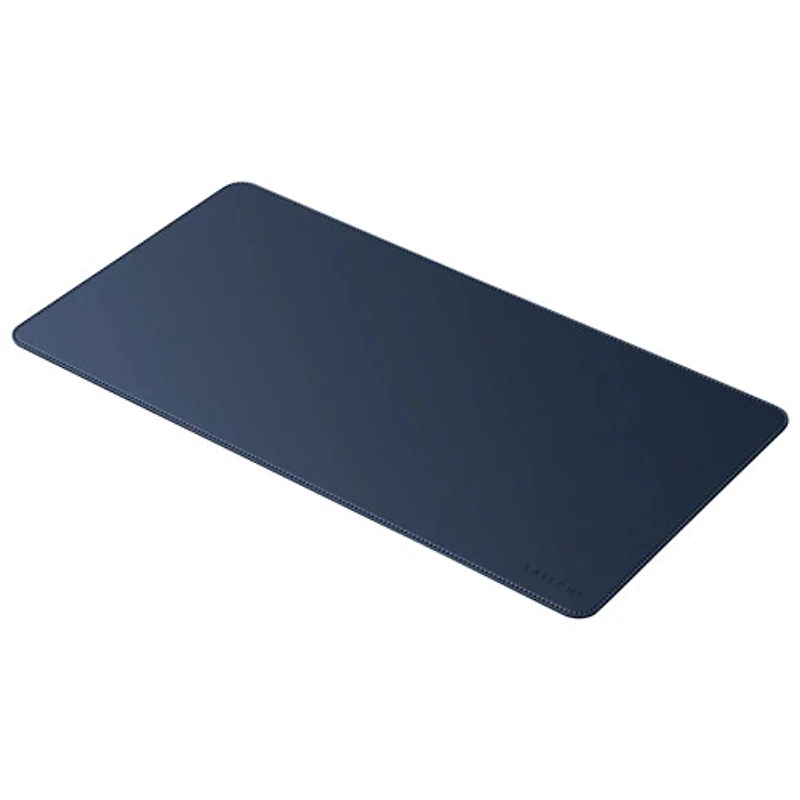 Sous-main en cuir écologique Deskmate de Satechi - Bleu marine