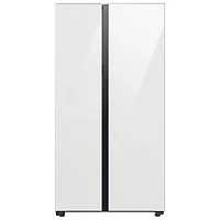 Réfrigérateur à congélateur juxtaposé de 22,6 pi³ et 36 po avec distributeur d'eau Bespoke de Samsung (RS23CB760012AA) - Blanc
