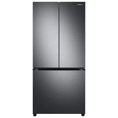Réfrigérateur deux portes 24,5 pi³ 33 po avec distributeur d'eau de Samsung (RF25C5551SG/AA) - Inox noir