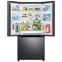 Réfrigérateur deux portes 24,5 pi³ 33 po avec distributeur d'eau de Samsung (RF25C5551SG/AA) - Inox noir
