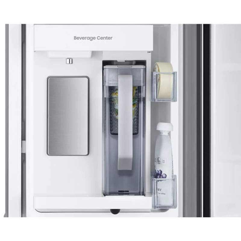 Réfrigérateur deux portes 24,5 pi³ 33 po avec distributeur d'eau de Samsung (RF25C5551SG/AA) - Inox noir