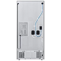 Réfrigérateur deux portes 24,5 pi³ 33 po avec distributeur d'eau de Samsung (RF25C5551SR/AA) - Inox