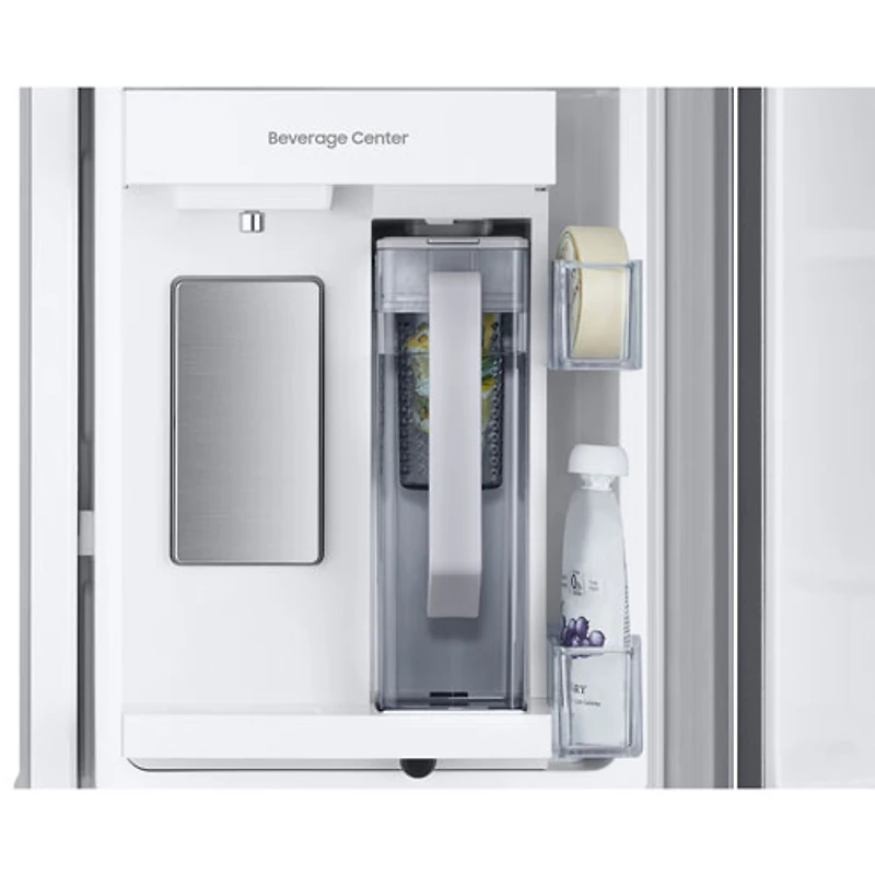 Réfrigérateur deux portes 24,5 pi³ 33 po avec distributeur d'eau de Samsung (RF25C5551SR/AA) - Inox