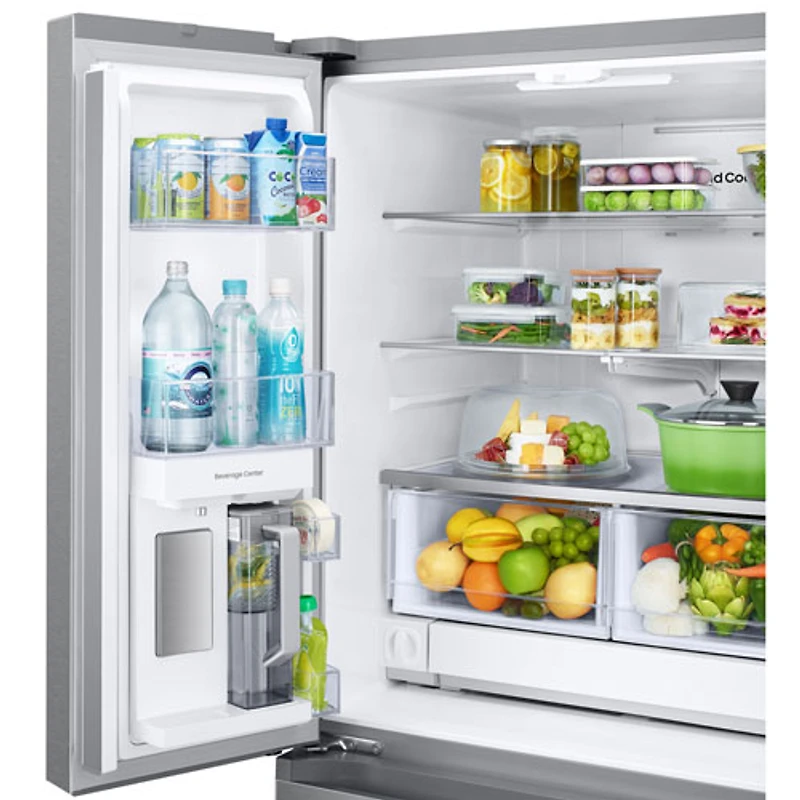 Réfrigérateur deux portes 24,5 pi³ 33 po avec distributeur d'eau de Samsung (RF25C5551SR/AA) - Inox