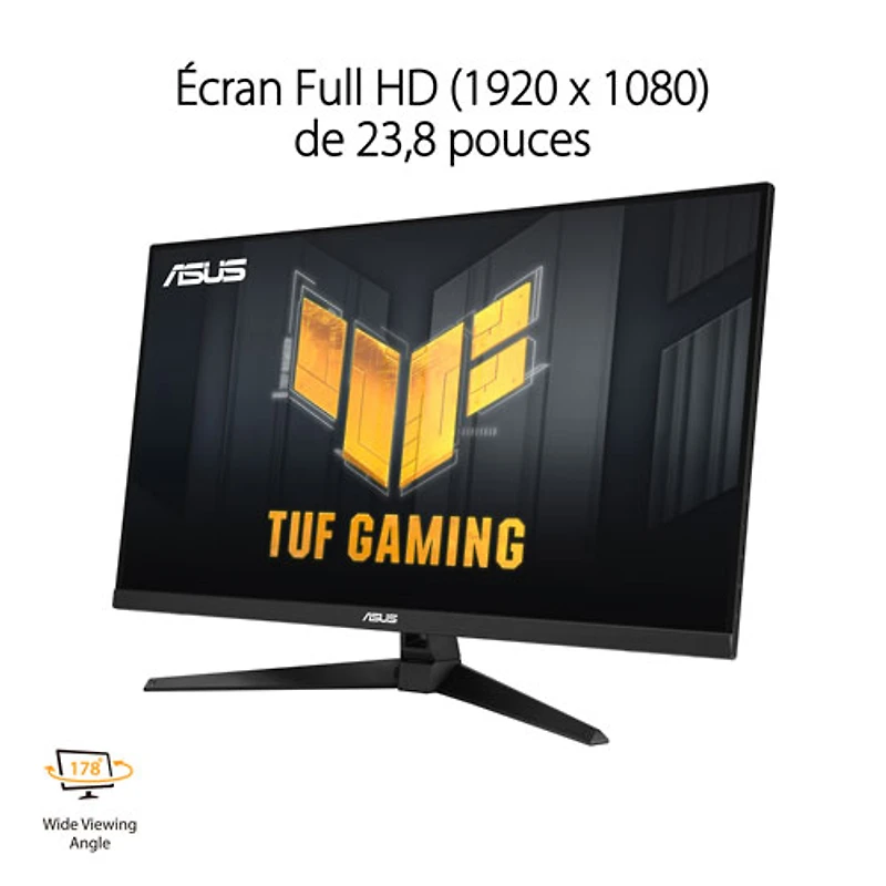 Moniteur de jeu DEL FreeSync VA WQHD 1440p 170 Hz 1 ms 31,5 po TUF d'ASUS (VG32AQA1A)