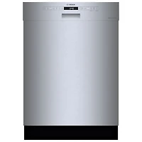 Bosch 24" 46dB Built-In Dishwasher with Stainless Steel Tub & Third Rack (SHE53B75UC) - Stainless Steel