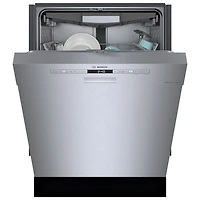 Bosch 24" 46dB Built-In Dishwasher with Stainless Steel Tub & Third Rack (SHE53B75UC) - Stainless Steel