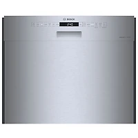 Bosch 24" 46dB Built-In Dishwasher with Stainless Steel Tub & Third Rack (SHE53B75UC) - Stainless Steel