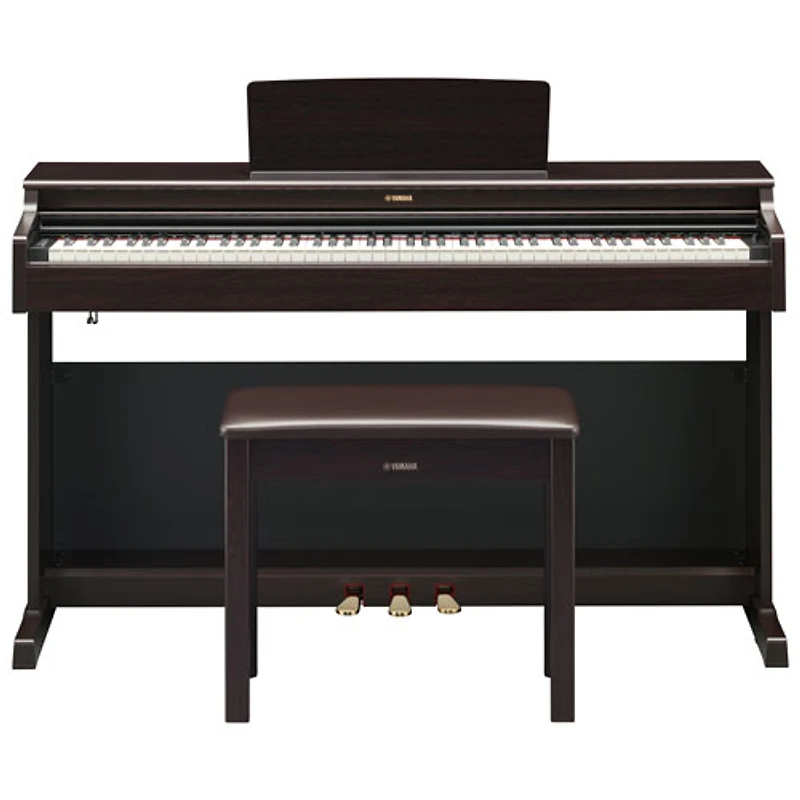 Yamaha YDP165 ARIUS Standard 88-Key Weighted Hammer Action Digital Piano w/ Stand, Bench & 3 Pedals - Rosewood