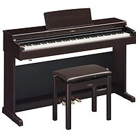 Yamaha YDP165 ARIUS Standard 88-Key Weighted Hammer Action Digital Piano w/ Stand, Bench & 3 Pedals - Rosewood