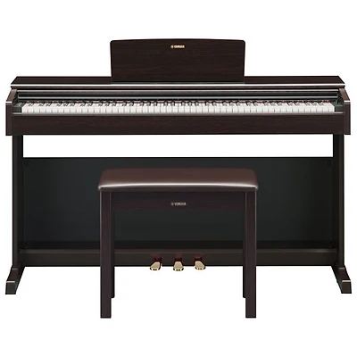 Yamaha YDP145 ARIUS Standard 88-Key Weighted Hammer Action Digital Piano w/ Stand, Bench & 3 Pedals - Rosewood