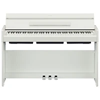 Yamaha ARIUS Slim 88-Key Weighted Action Digital Piano with Stand & 3 Pedals (YDPS35) - White