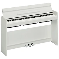 Yamaha ARIUS Slim 88-Key Weighted Action Digital Piano with Stand & 3 Pedals (YDPS35) - White