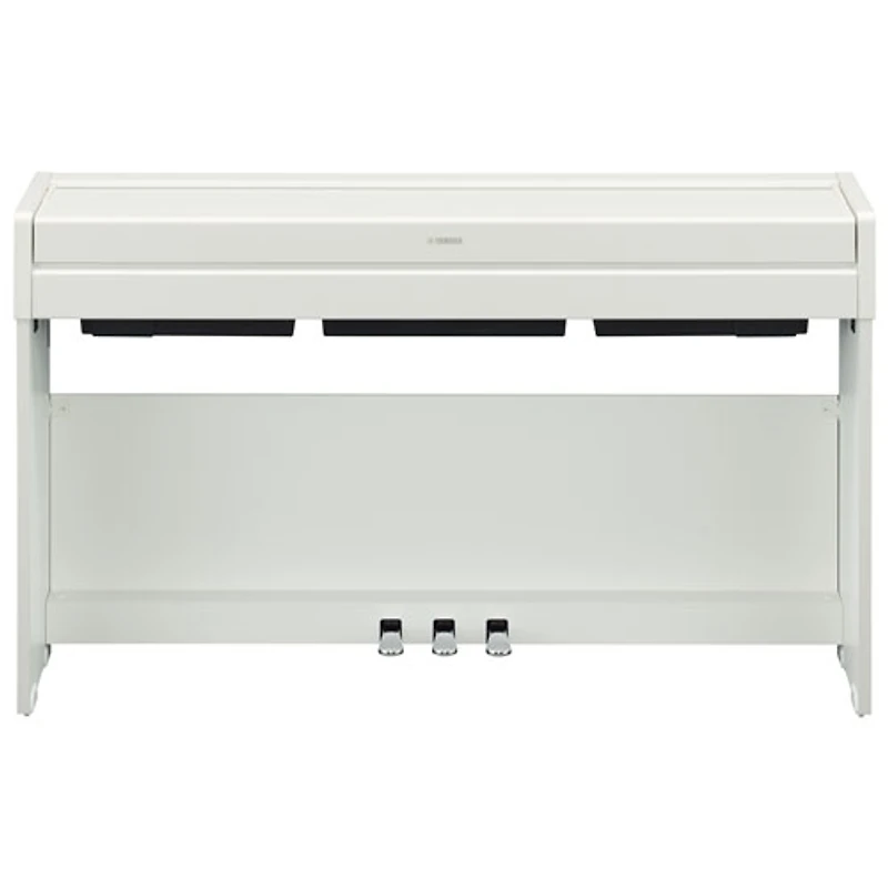 Yamaha ARIUS Slim 88-Key Weighted Action Digital Piano with Stand & 3 Pedals (YDPS35) - White