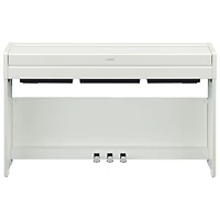 Yamaha ARIUS Slim 88-Key Weighted Action Digital Piano with Stand & 3 Pedals (YDPS35) - White
