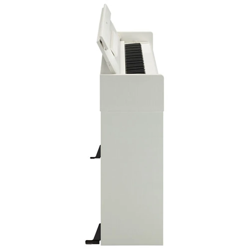 Yamaha ARIUS Slim 88-Key Weighted Action Digital Piano with Stand & 3 Pedals (YDPS35) - White