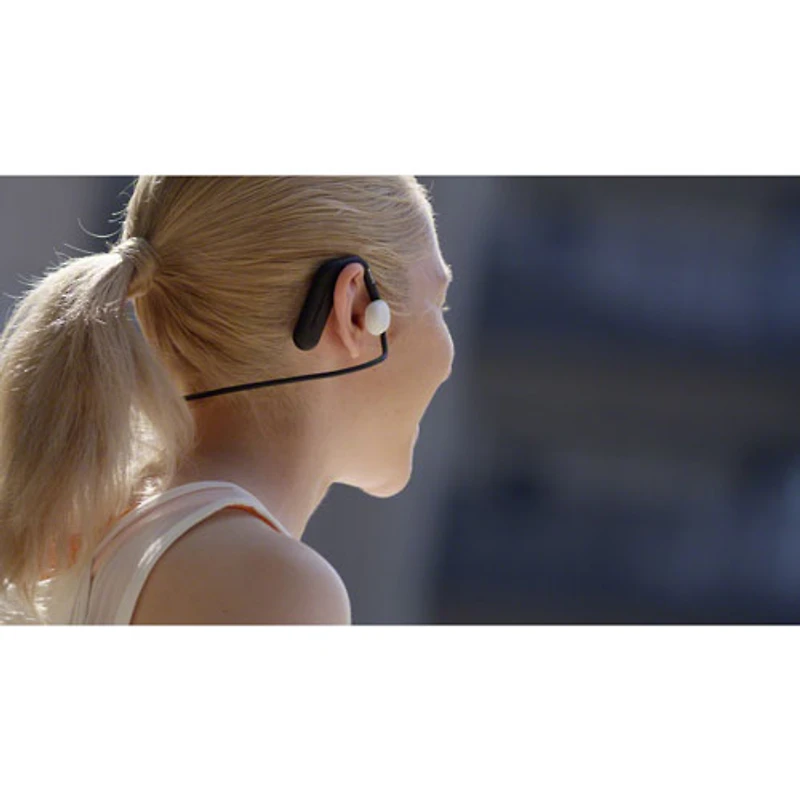 Écouteurs sans fil au design ouvert Float Run de Sony (WIOE610/B) - Noir