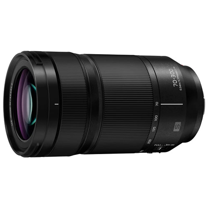 Téléobjectif zoom OIS 70-300 mm f/4,5-f/22 LUMIX S de Panasonic - Noir