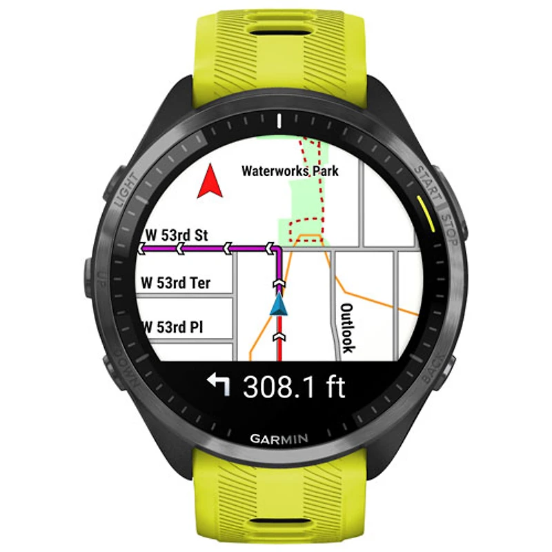 Garmin Forerunner 965 47mm Bluetooth Running Smartwatch - Amp Yellow/Black