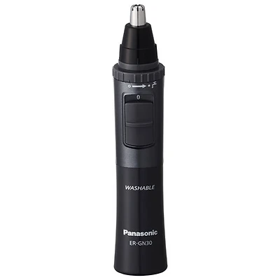 Tondeuse sèche/humide pour le nez et les poils du visage de Panasonic (ERGN30H) - Noir/Anthracite