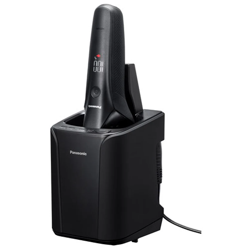 Rasoir rechargeable à 6 lames avec ou sans mousse et station de nettoyage/chargement de Panasonic (ESLS9A)