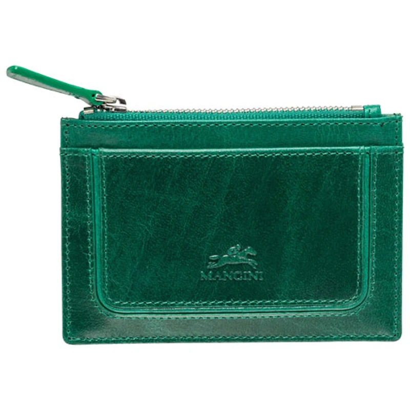 Porte-carte RFID en cuir véritable South Beach de Mancini - Vert