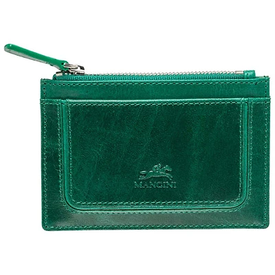 Porte-carte RFID en cuir véritable South Beach de Mancini - Vert